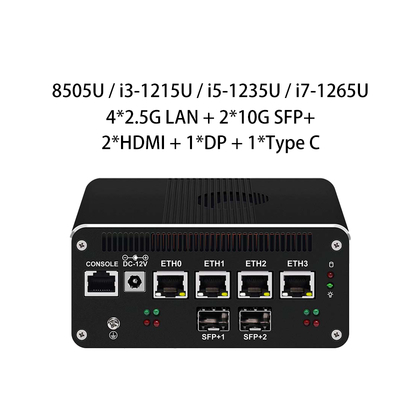 خرید Zynshield i5-1235U مینی کامپیوتر میزبان کوچک روتر نرم افزاری کارت شبکه 2.5G M.2 کامپیوتر صنعتی لینوکس اینترنت اشیا صنعتی 4G سیم کارت online manufacture