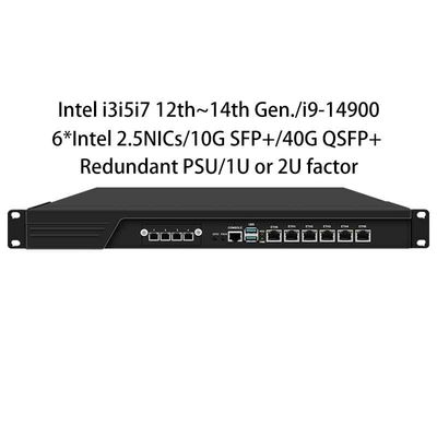 Buon prezzo Zynshield 1U Rackmount Firewall B760 i7 13700 i9 14900 6 2.5G 40G QSFP+ Bypass ridondante in linea