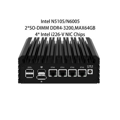 Buon prezzo Zynshield Desktop Firewall Intel N5105 Pfsense Ubuntu Linux 5*2.5g Rj45 Porti Ethernet in linea