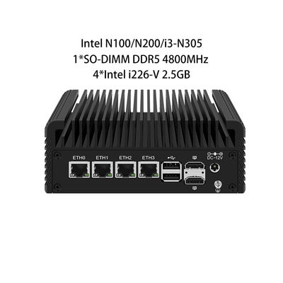 Buon prezzo Zynshield Firewall VPN Intel N100 Opnsense Ros Linux 5*2.5g Rj45 Ethernet Ports in linea
