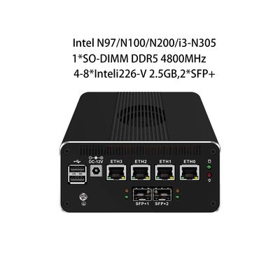 Buon prezzo Zynshield Desktop Firewall Intel N100 Pfsense Ubuntu 4 Inteli226-V 2.5GB 2 SFP+ in linea
