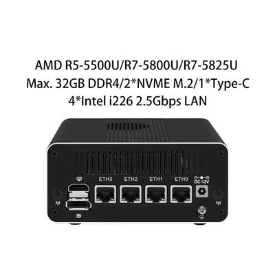Buon prezzo Zynshield Desktop Firewall Mini PC AMD Zen 3 Tipo C HDMI DP Wifi Linux PVE Proxmox in linea